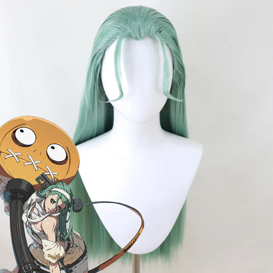 A.B.A Green Cosplay Wig | Guilty Gear Strive Hair