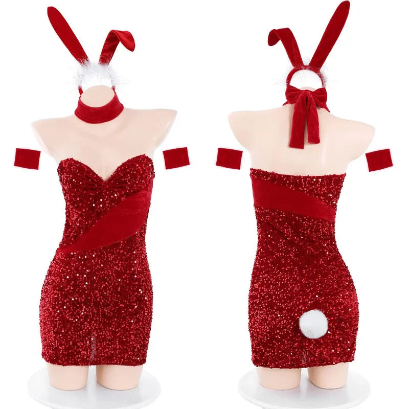 Sequin Christmas Bodycon | Festive Party Mini Dress