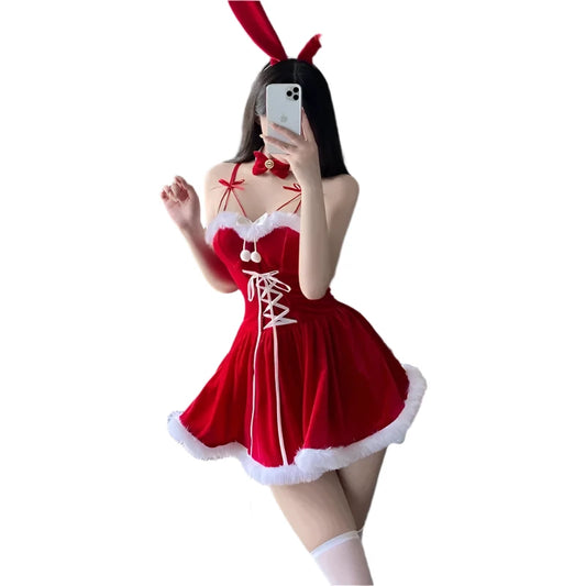 Sweet Bunny Christmas Set | Holiday Performance Costume