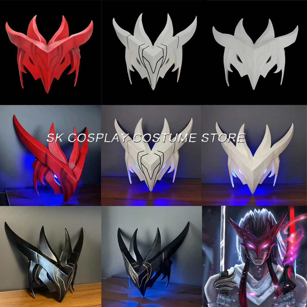 LED Yone Heartsteel Mask | League of Legends Cosplay Prop