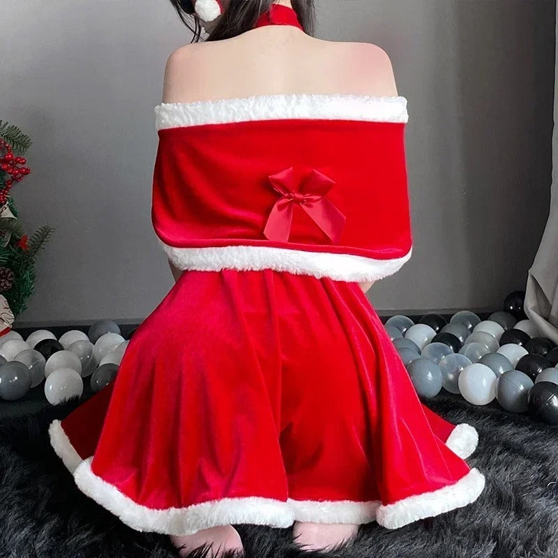 Sexy Santa Mini Dress | Woman Christmas Party Costume