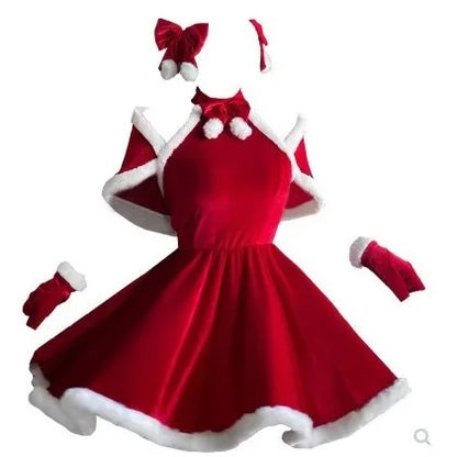 Sexy Santa Mini Dress | Woman Christmas Party Costume